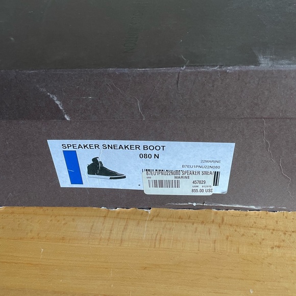 Louis Vuitton Men's "Speaker" Sneaker Boot in Marine Sz 8 NIB $855 - Picture 5 of 7